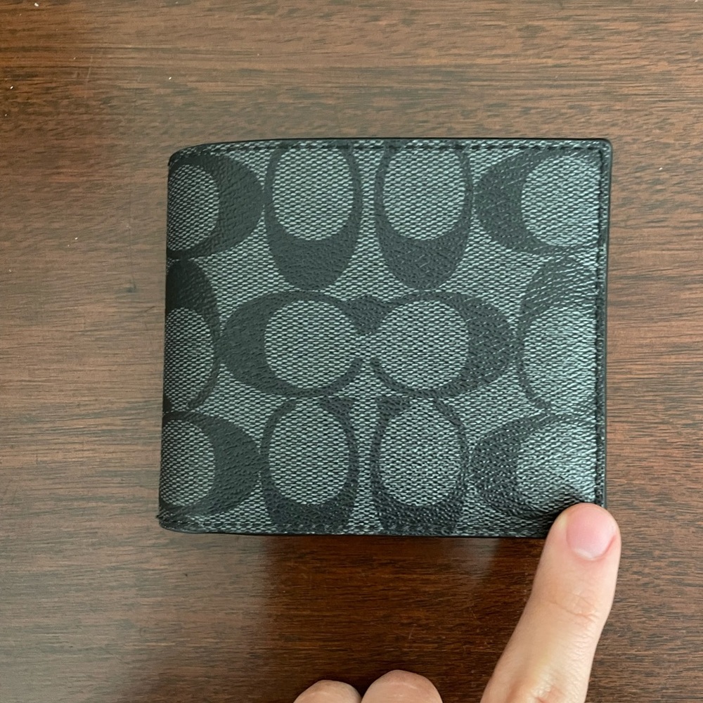 Black Coach Monogram Billfold